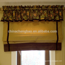 Home decor classic roman blind curtains with attached valance